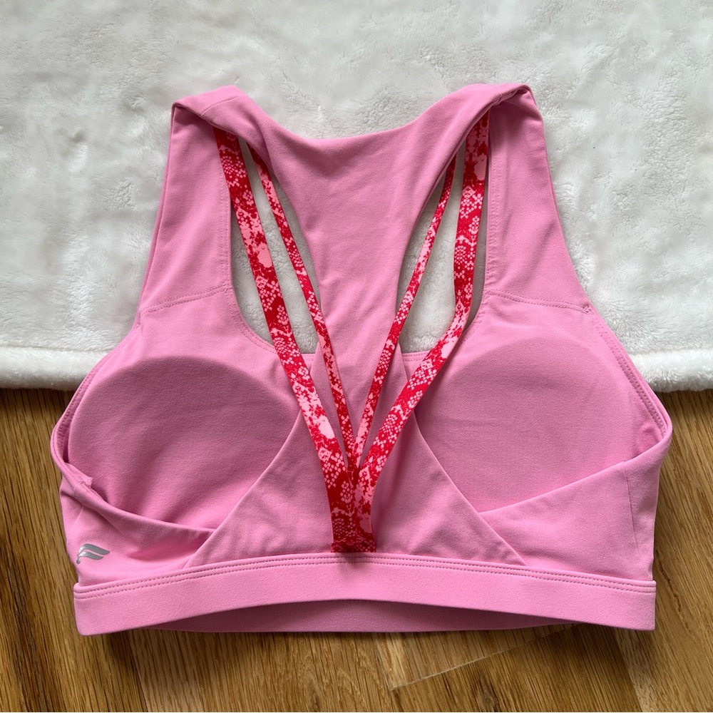 Fabletics Kessler Medium Impact Sports Bra no size tag small medium pink - Picture 1 of 2